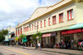 Honolulu Chinatown streetscape of North Hotel St. around Maunakea Marketplace. Honolulu, HI.