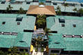Aloha Tower Marketplace roof from Aloha Tower. Honolulu, HI.