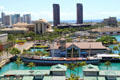Falls of Clyde at Hawaii Maritime Center seen from Aloha Tower. Honolulu, HI.