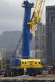 Hawaii Stevedores crane in Honolulu harbor. Honolulu, HI.