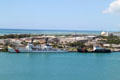 US Coast Guard Cutters 723 & 205 at Sand Island base in Honolulu harbor. Honolulu, HI.