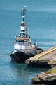 Tug boat Capt. Les Easom in Honolulu harbor. Honolulu, HI.