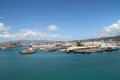 Honolulu harbor area from Aloha Tower. Honolulu, HI.