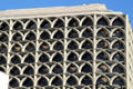 Interlocking arches on facade of Waikiki Galleria Office Tower. Waikiki, HI.