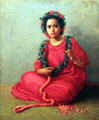Lei Maker painting by Theodore Wores at Honolulu Academy of Arts. Honolulu, HI.