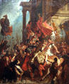 Justice of Trajan painting by Eugène Delacroix at Honolulu Academy of Arts. Honolulu, HI.