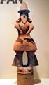 Japanese clay tomb sculpture of bearded man at Honolulu Academy of Arts. Honolulu, HI.