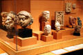 Collection of Indian & Afghan heads at Honolulu Academy of Arts. Honolulu, HI.