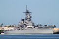 USS Missouri now a memorial museum ship at Pearl Harbor. Honolulu, HI.