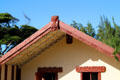 Aotearoa-Maori meeting house from New Zealand at Polynesian Cultural Center. Laie, HI.