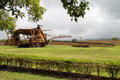 Infield pineapple harvester at Dole Plantation. HI.