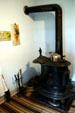Cast iron stove at Amana Heritage Museum. Amana, IA.