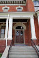 Front door of Dodge House. Council Bluffs, IA.