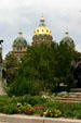 Domes of Iowa State Capitol. Des Moines, IA.