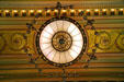 Chandelier in Senate chamber of Iowa State Capitol. Des Moines, IA.