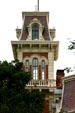 Tower detail of Terrace Hill Iowa Governor's Residence. Des Moines, IA.