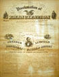 Copy of Emancipation Proclamation at Historical Museum of Iowa. Des Moines, IA.