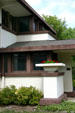 Stockman House entrance. Mason City, IA.