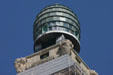 Lantern dome & carved buffalo heads of Metropolitan Tower. Chicago, IL.