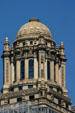 Classical terra cotta dome of 35 East Wacker Drive. Chicago, IL.