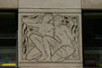 Art deco relief of two nymphs on former McGraw-Hill Building facade. Chicago, IL.