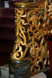 Cast iron stairwell railing in lobby of Oriental Theater. Chicago, IL.