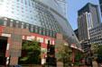 Glass facade of James R. Thompson Center. Chicago, IL.