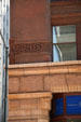 Terra cotta street sign on Rookery Building. Chicago, IL.
