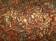 Genuflection of the Bishop painting by Jean Dubuffet at Art Institute of Chicago. Chicago, IL.