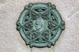 Detail of monument to architect Louis H. Sullivan. Chicago, IL.