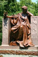 Monument to Marshall Field founder of retailing empire by Henry Bacon & Daniel Chester French in Graceland Cemetery. Chicago, IL.