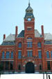 Victorian Romanesque tower of Pullman Company factory building. Chicago, IL.
