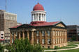 Old State House as seen from Lincoln's law office window. Springfield, IL.