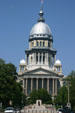 Long view of Illinois State Capitol from east. Springfield, IL.