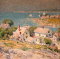 New England Headlands painting by Childe Hassam at Art Institute of Chicago. Chicago, IL.