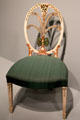 Painted side chair from Philadelphia, PA at Art Institute of Chicago. Chicago, IL.