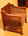 Spindle cube chair by Frank Lloyd Wright at Art Institute of Chicago. Chicago, IL.