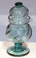 Hand-blown glass sugar bowl from New England at Art Institute of Chicago. Chicago, IL.
