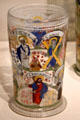 Blown glass beaker from Bohemia at Art Institute of Chicago. Chicago, IL.