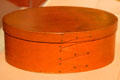Shaker wooden oval box at Art Institute of Chicago. Chicago, IL.