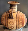 Cypriot terracotta jug in shape of barrel at Art Institute of Chicago. Chicago, IL.