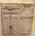 Concrete block from demolished Midway Gardens, Chicago by Frank Lloyd Wright at Art Institute of Chicago. Chicago, IL.