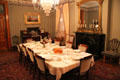 Dining room at Benjamin Harrison Presidential Site. Indianapolis, IN.