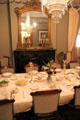 Dining room at Benjamin Harrison Presidential Site. Indianapolis, IN.