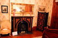 Mary's bedroom fireplace at Benjamin Harrison Presidential Site. Indianapolis, IN.