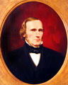 Portrait of John Scott Harrison, only person who was both son of & father of US Presidents at Benjamin Harrison Presidential Site. Indianapolis, IN.