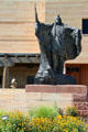 The Greeter sculpture by artist George Carlson at Eiteljorg Museum. Indianapolis, IN.