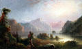 Trappers Enroute for the Rendezvous painting by Alfred Jacob Miller at Eiteljorg Museum. Indianapolis, IN.