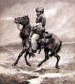Line Riding in Winter painting by Frederic Sackrider Remington at Eiteljorg Museum. Indianapolis, IN.