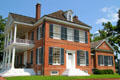 Diagonal sideview of Grouseland. Vincennes, IN.